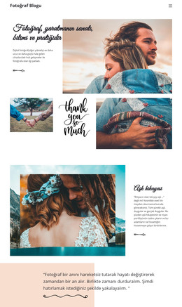 Yaratıcı Fotoğrafçılık - HTML Sayfası Şablonu