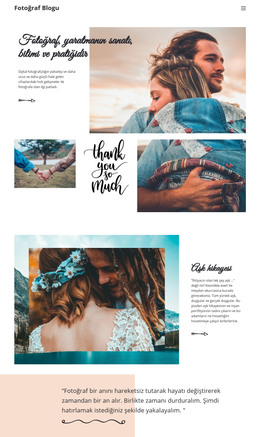 Yaratıcı Fotoğrafçılık - Duyarlı HTML5 Şablonu