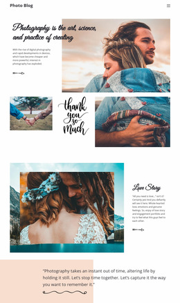 Creative Photography - Professional Web Page Design