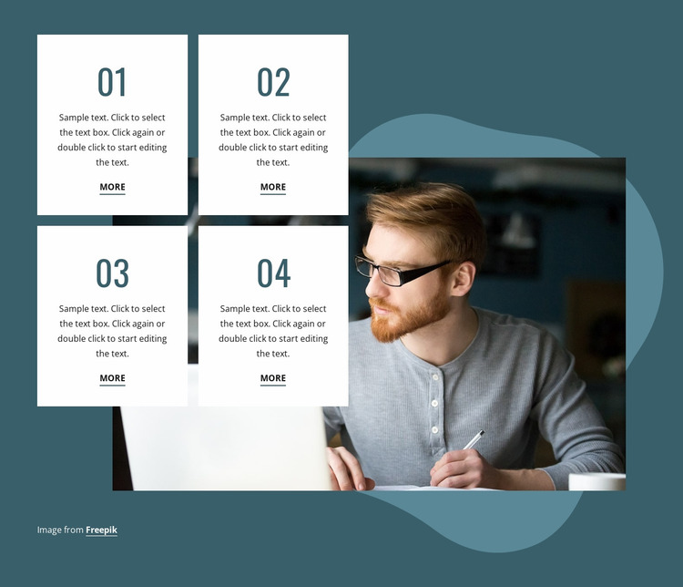 Benefits of writing in daily life Website Mockup