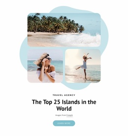 Product Landing Page For Top 25 Islands In The World