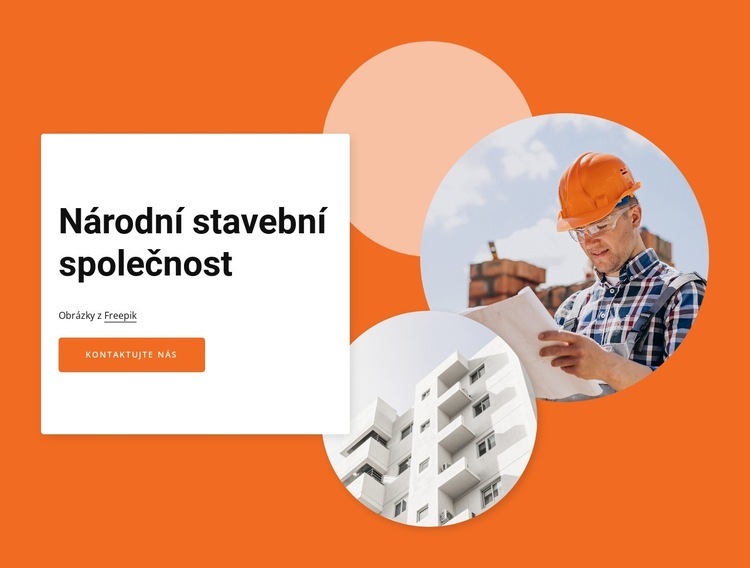 National construction company Šablona webové stránky