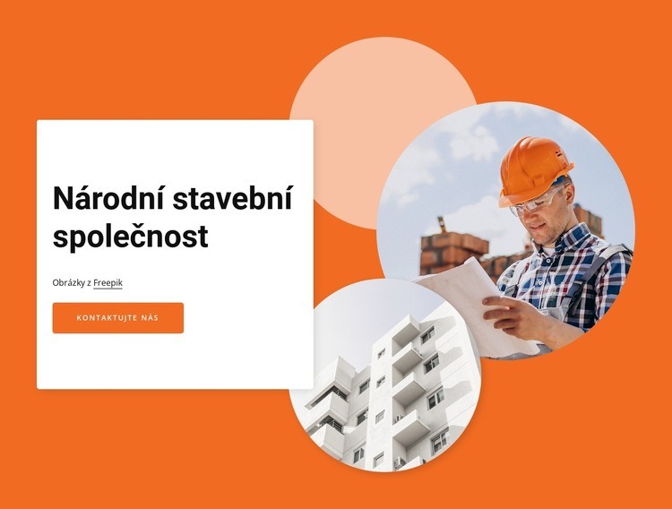 National construction company Webový design