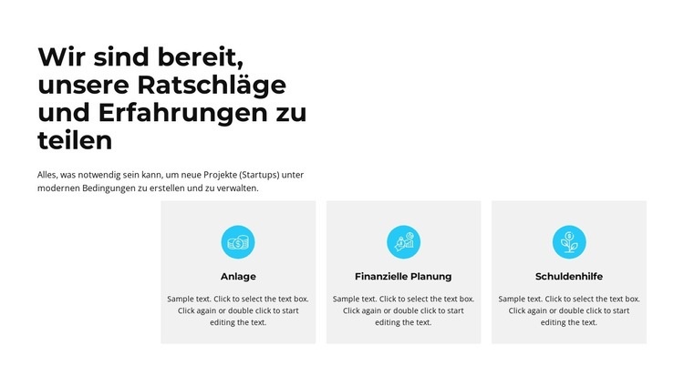 Erstklassige Unternehmensberatung HTML Website Builder