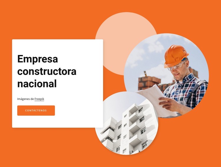 National construction company Plantilla CSS