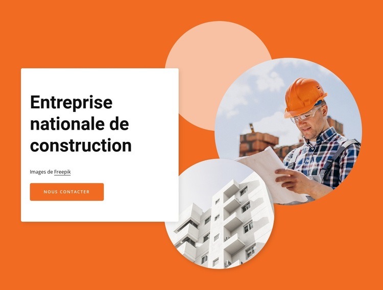 National construction company Conception de site Web