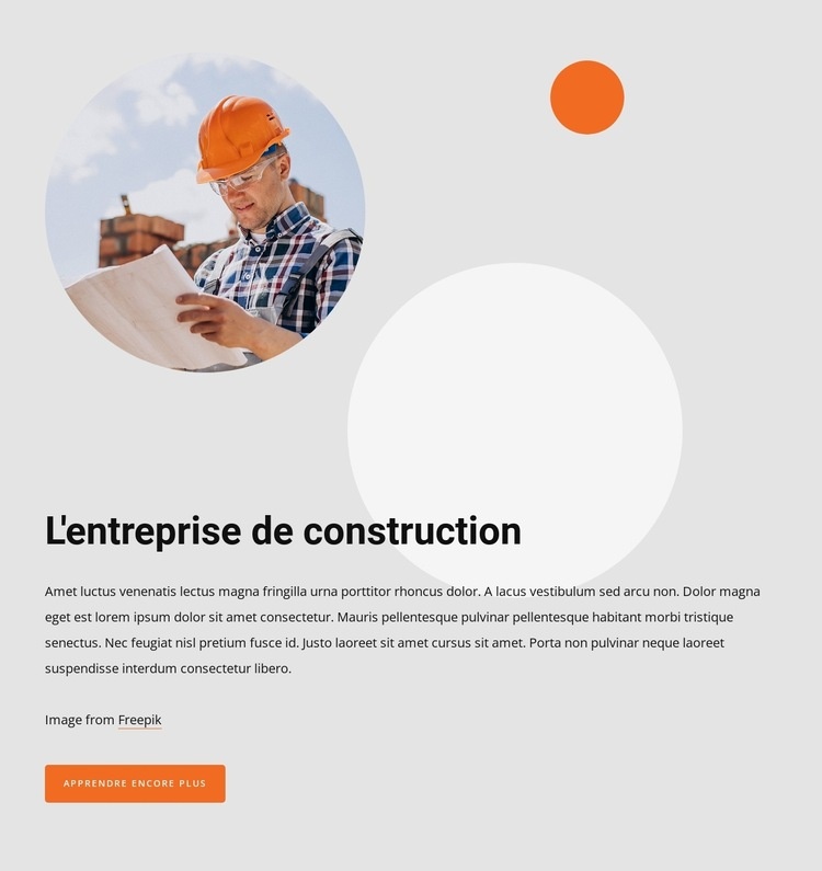 Our construction group Créateur de site Web HTML