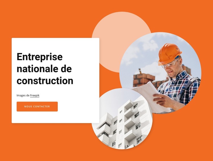 National construction company Modèle HTML