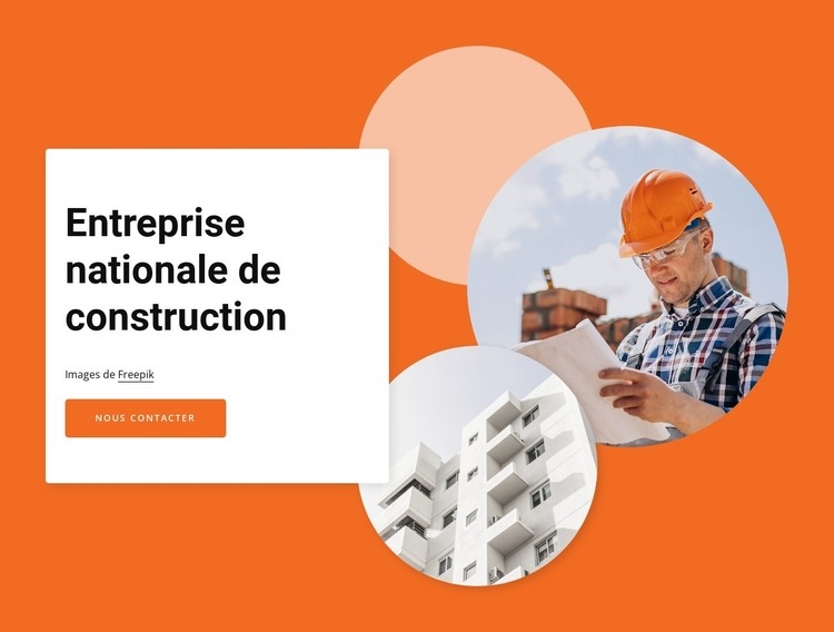 National construction company Modèle HTML5