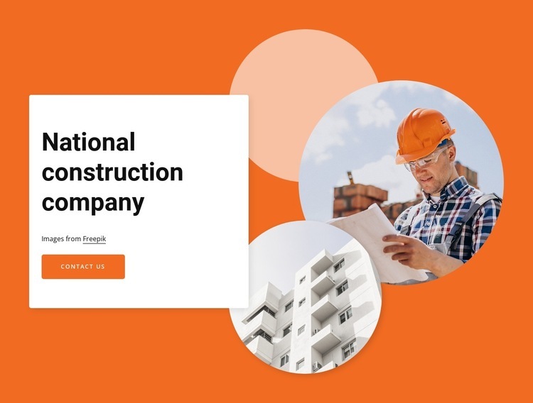 National construction company Html Weboldal készítő