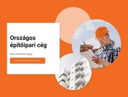 National Construction Company - HTML Oldalsablon
