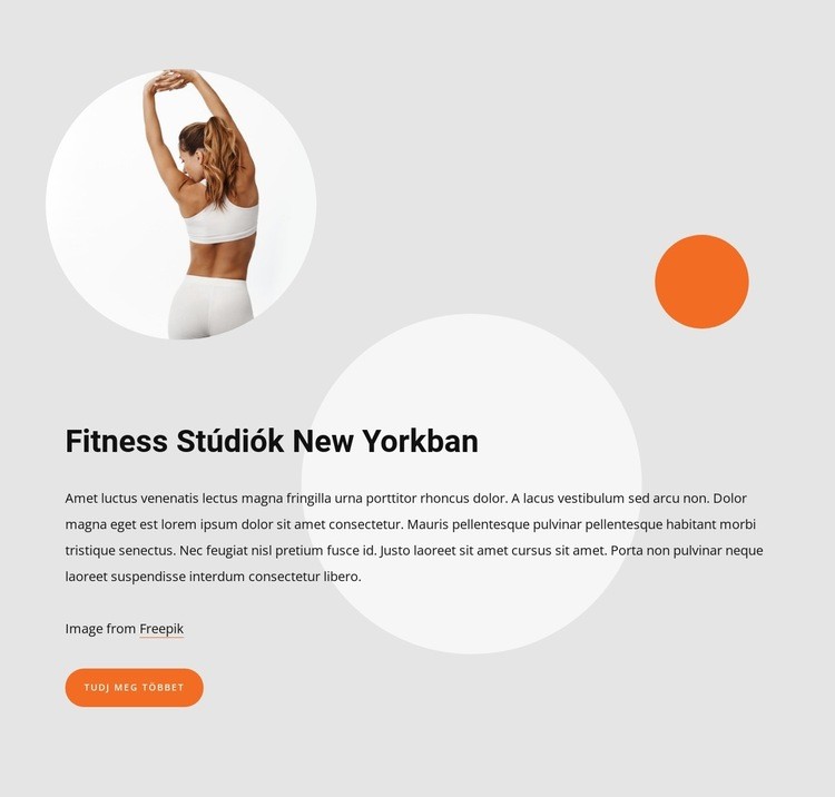 Fitness studios in New York Weboldal tervezés