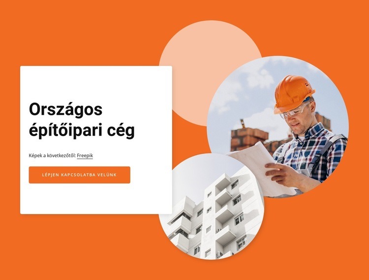 National construction company Weboldal tervezés