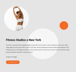Pagina HTML Per Fitness Studios In New York