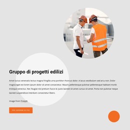 Large Construction Company - Modello Web Moderno