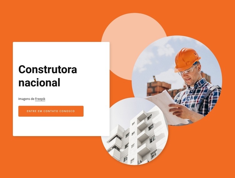 National construction company Modelos de construtor de sites