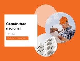 National Construction Company - Inspiração Da Página De Destino