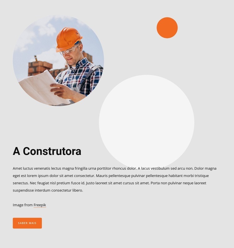 Our construction group Landing Page