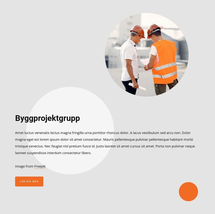 Large construction company WordPress -tema