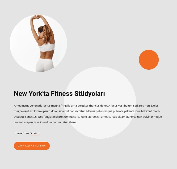 Fitness studios in New York HTML Şablonu