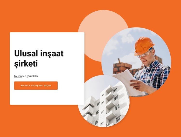 National construction company HTML Şablonu