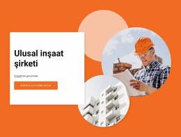 National Construction Company - Sayfa Oluşturucu Şablonları Ücretsiz