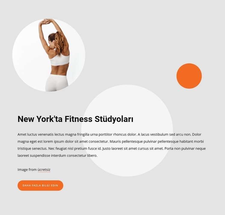 Fitness studios in New York Şablon