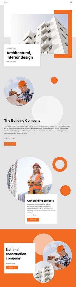 Architects In London - Website Template Free Download