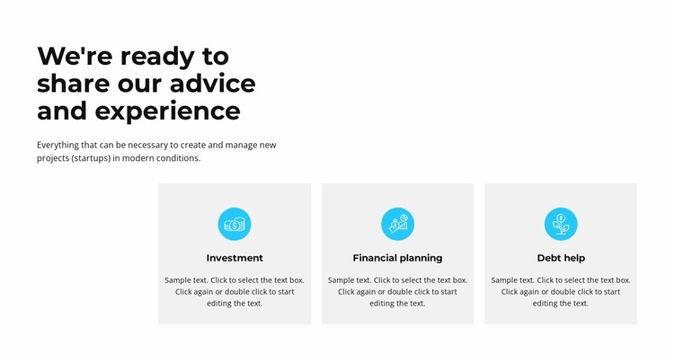 High-Class Business Consultations Landing Page