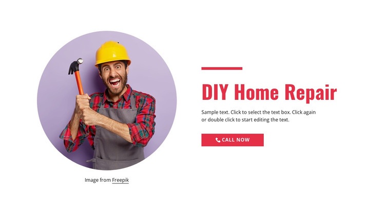 Step-by-step home repair Elementor Template Alternative