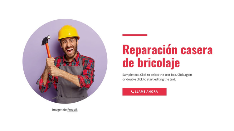 Reparación del hogar paso a paso Plantilla HTML