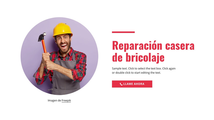 Reparación del hogar paso a paso Plantilla de sitio web