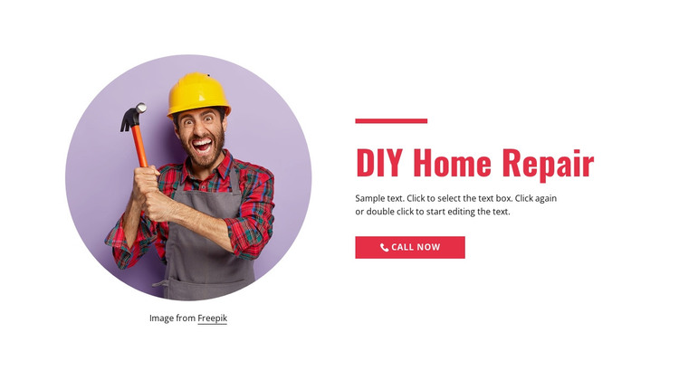 Step-by-step home repair HTML Template