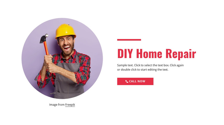 Step-by-step home repair HTML5 Template
