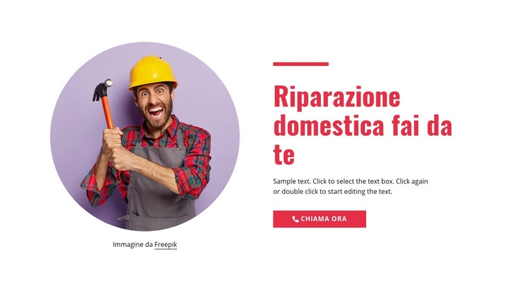 Riparazione a domicilio passo dopo passo Un modello di pagina