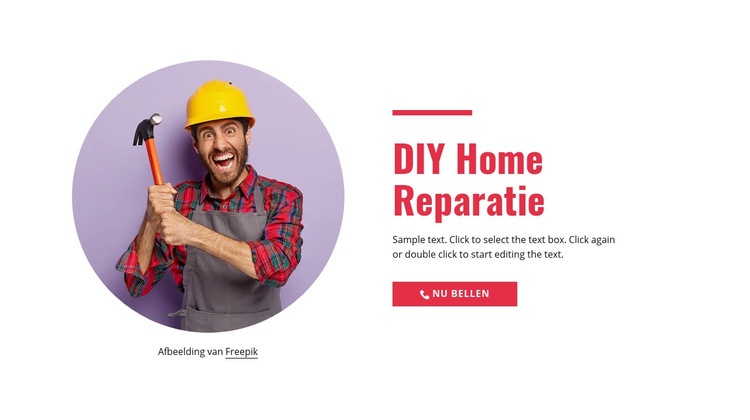 Stapsgewijze reparatie aan huis Html Website Builder