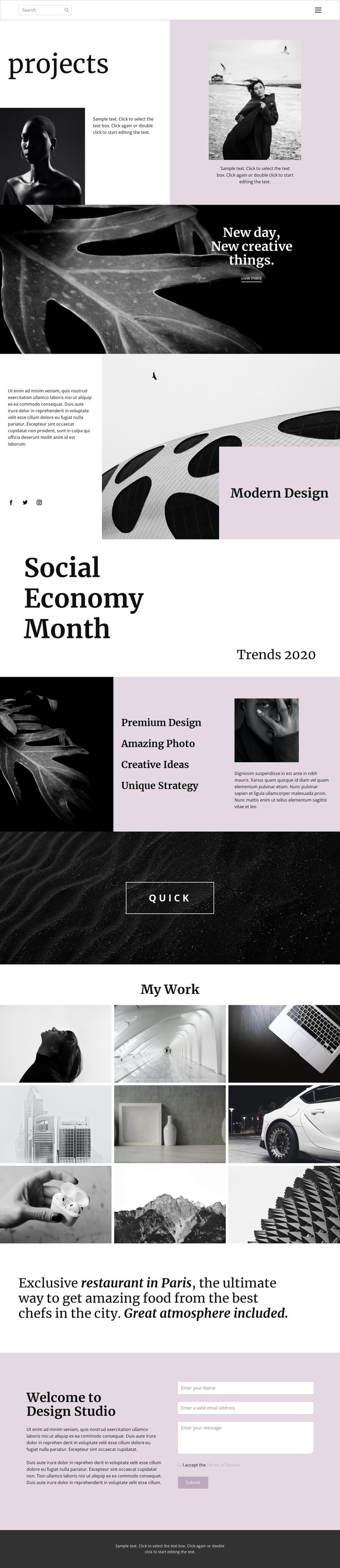 Stand out from others Squarespace Template Alternative