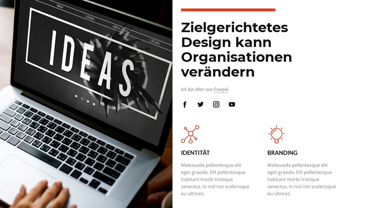 Zweckmäßiges Design CSS-Vorlage