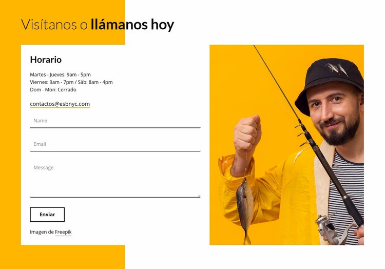 Visita nuestro campamento hoy Diseño de páginas web