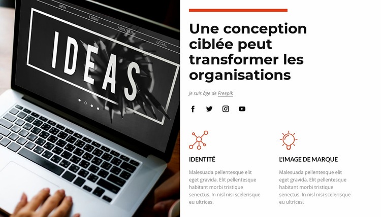 Conception ciblée Modèles de constructeur de sites Web