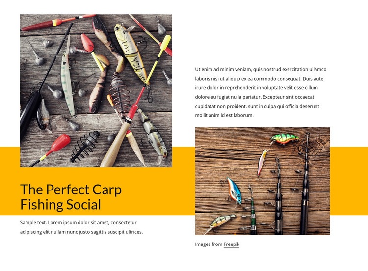 Fishing and wildlife spotting Squarespace Template Alternative
