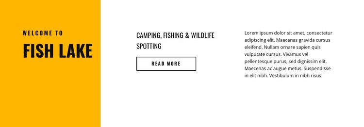 Fish lake Squarespace Template Alternative