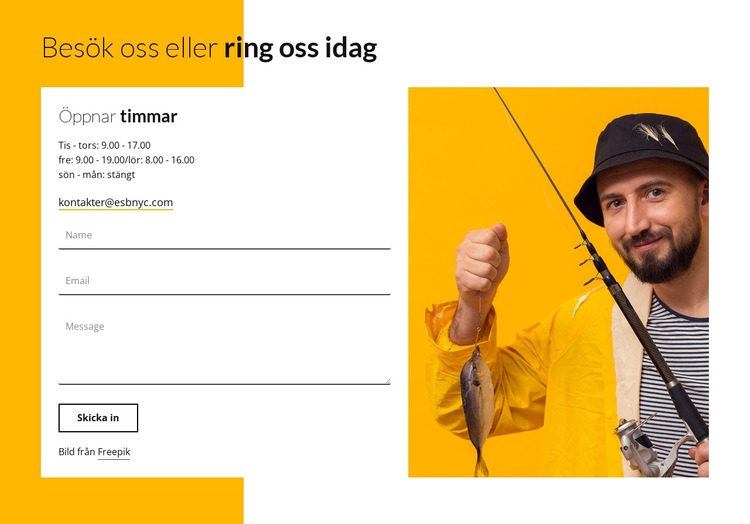 Besök vårt läger idag HTML-mall