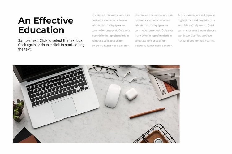 The best learning effect Elementor Template Alternative