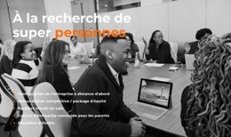 Conception Du Site Pour Rassemblement D'Équipe