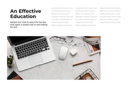 The Best Learning Effect - Simple One Page Template