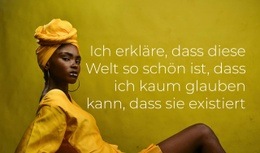 Atemberaubende HTML5-Vorlage Für Modell Sagt