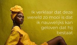 Model Zegt: - Modern WordPress-Thema