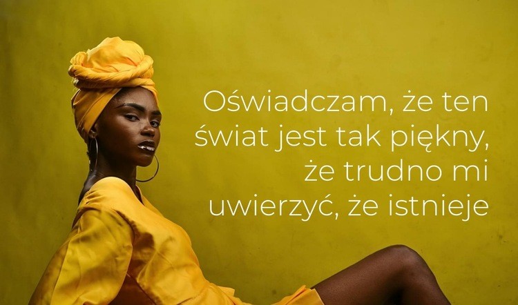 Modelka mówi Wstęp