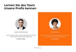 Kennenlernen Des Teams Website-Design